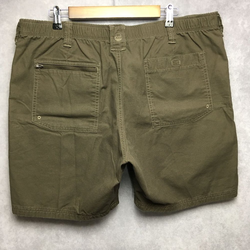 Wrangler Mens Cargo‎ Shorts 38 (Lot of 2) Blue Brown Zip Pocket Trail - Picture 3 of 10